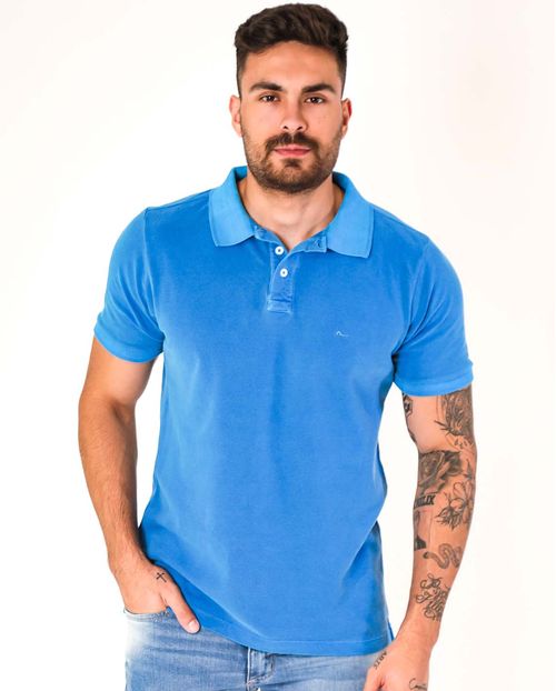 Camisa Masculina Polo Azul Consciência   80047a Azul