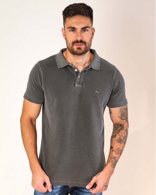 Camisa Masculina Polo Grafite Consciência   80047g Grafite