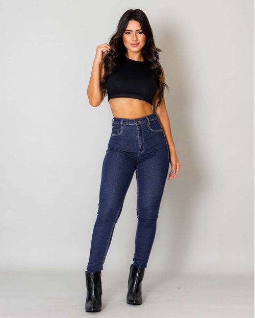 Calça Jeans Feminina Skinny Hot Fair Extreme Power 02760a Amaciado