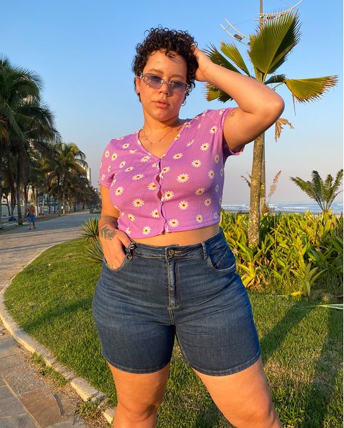 Shorts Plus Escuro 21188 Unica