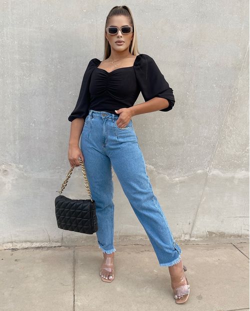Calça Slouchy C/martingale Na Barra 21175 Unica