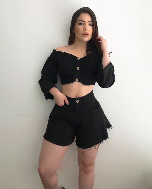 Shorts Fem Ballon Preto 20227 Unica