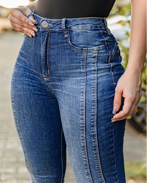 Calça Skinny Hot C/recorte Lateral 19423 Unica