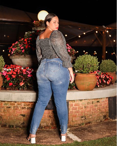Calça Skinny Plus C/elastano 20385 Unica