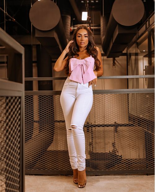 Calça Skinny Hot Fair Branca 20221 Unica