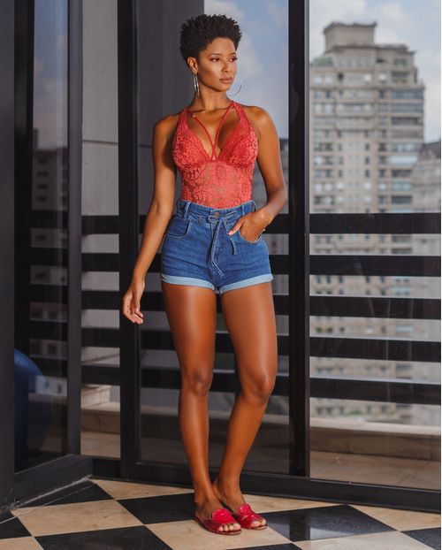 Shorts Fem Mom  Consciência Jeans, Coleção Verão/21-20116 Unica