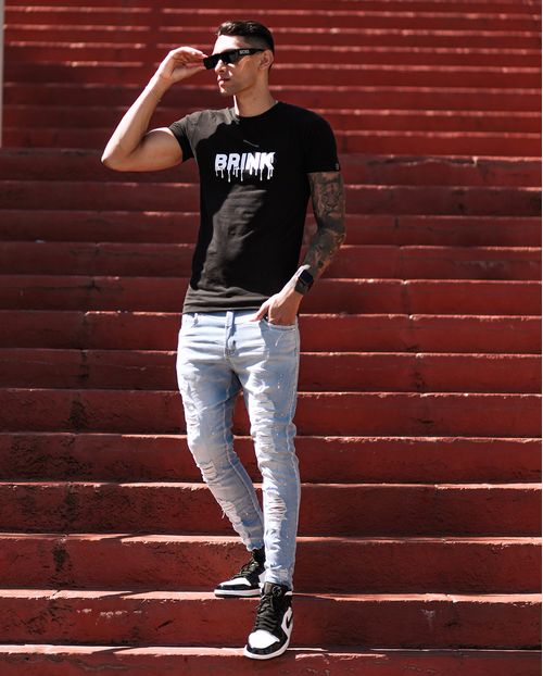 Super Skinny Itália C/respingos Brancos 21302. Unica