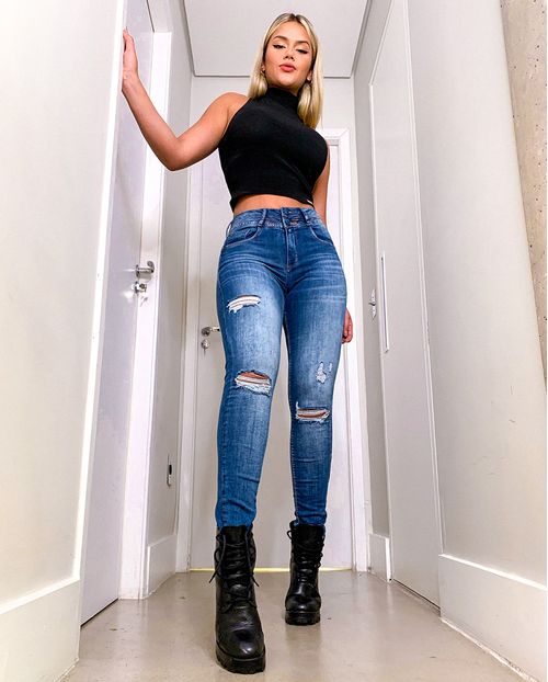 Calça Skinny C/elastano 20880 Unica