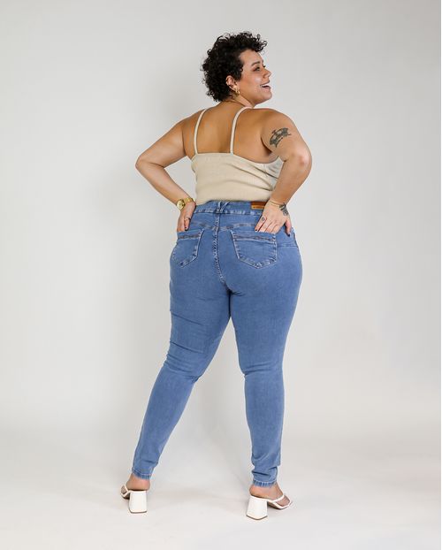 Calça Feminina Skinny Plus Media 21193 Unica