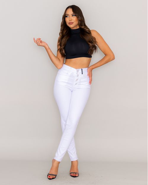Calça Skinny Sarja Branca 20222 Unica
