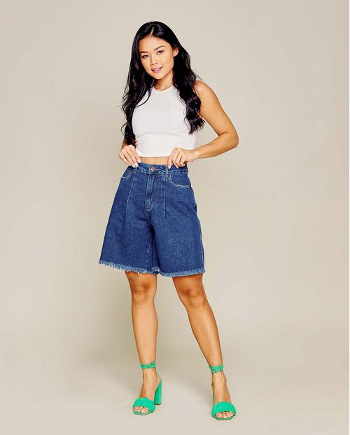 Bermuda Oversized 21082 Escura