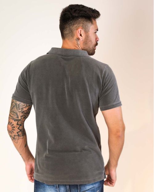 Camisa Masculina Polo Consciência 80047 Grafite