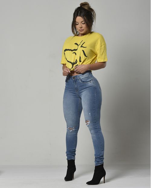 Calça Skinny C/elastano 20596 Unica