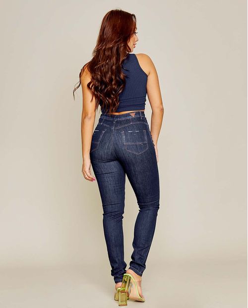 Calça Jeans Feminina Skinny Hot Pants Básica  21798 Amaciado