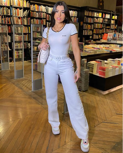WIDE LEG BRANCA C/ CINTO REVESTIDO 21223 BRANCO