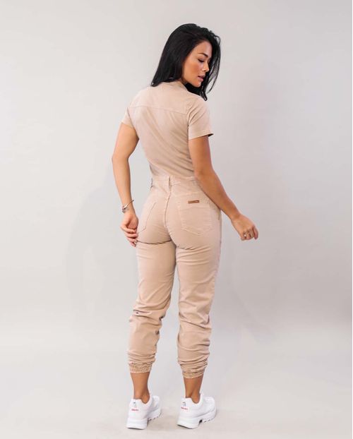 Macacão Feminino Jogging Cáqui   21140 Caqui