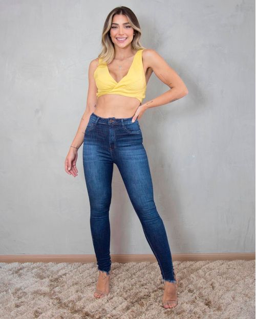 Calça Skinny Hot C/elastano 19686 Unica