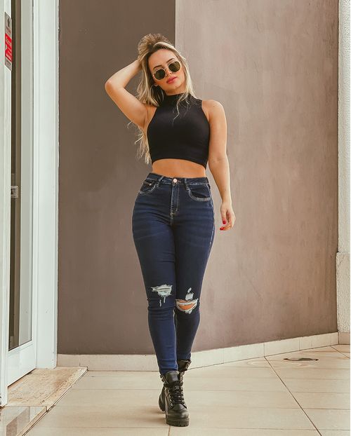 Calça Skinny C/elastano 20672 Unica