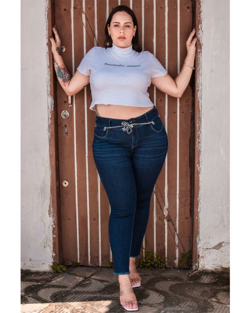Calça Feminina Consciência Jeans Cinto 19291 Unica