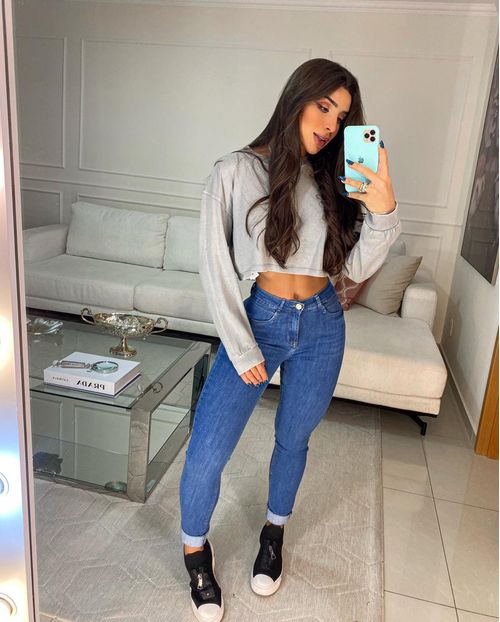 Calça Jeans Feminina Skinny Básica  20688 Unica
