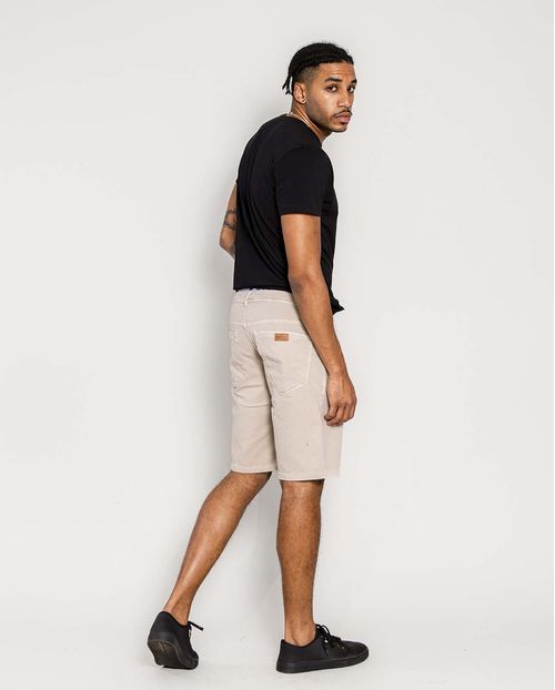 Bermuda  Masc Color Consciência Jeans Coleção Itália 21704 Bege