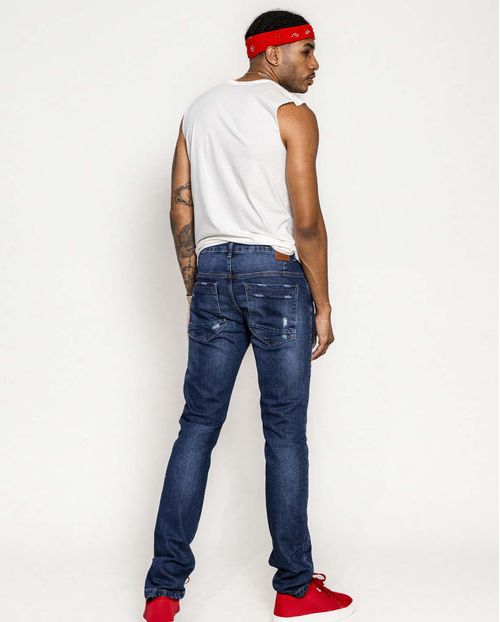Calça Jeans Masculina Slin Fit 22173 Escura