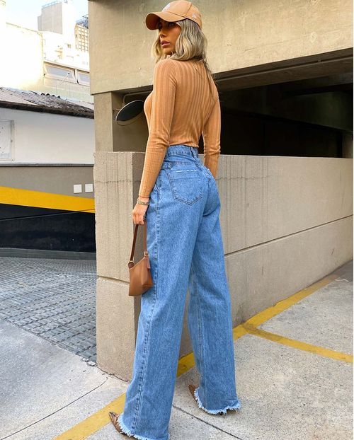 Calça Wide Leg Algodão 20745 Unica
