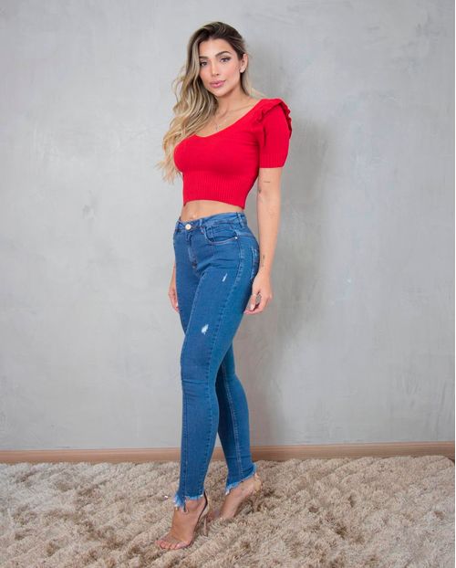 Calça Feminina Intermediaria  Consciência Jeans Coleção Concept19348 Unica