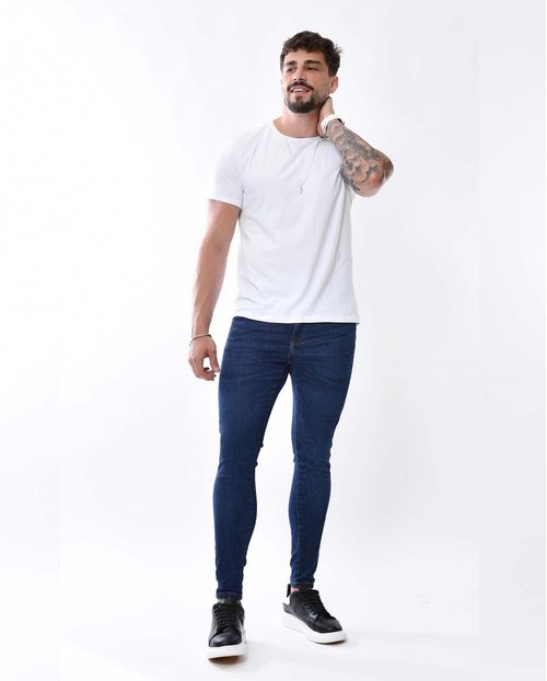 Calça Jeans Masculina Super Skinny  22319 Escura