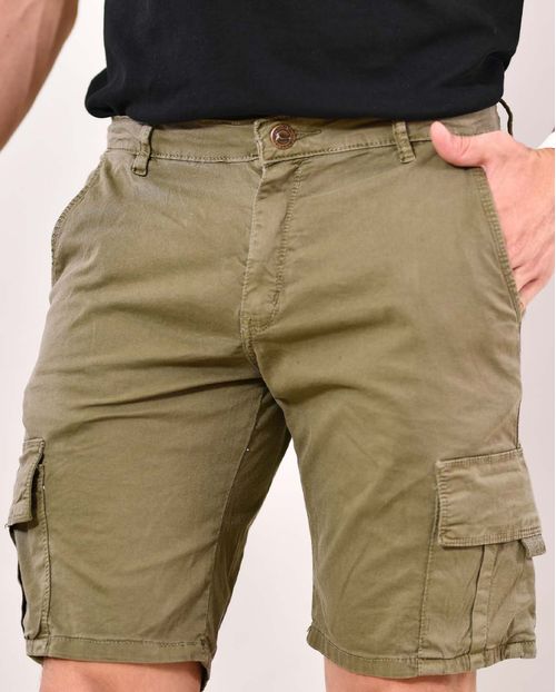 Bermuda Masculina  Cargo 20535 Verde Militar