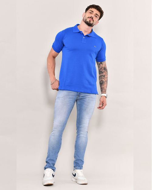 Camisa Masculina Polo Consciência 80049 Royal