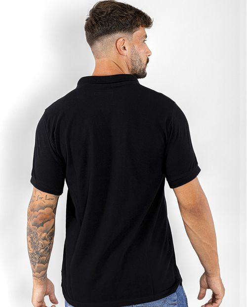 Camisa Masculina Polo Consciência 80049 Preto