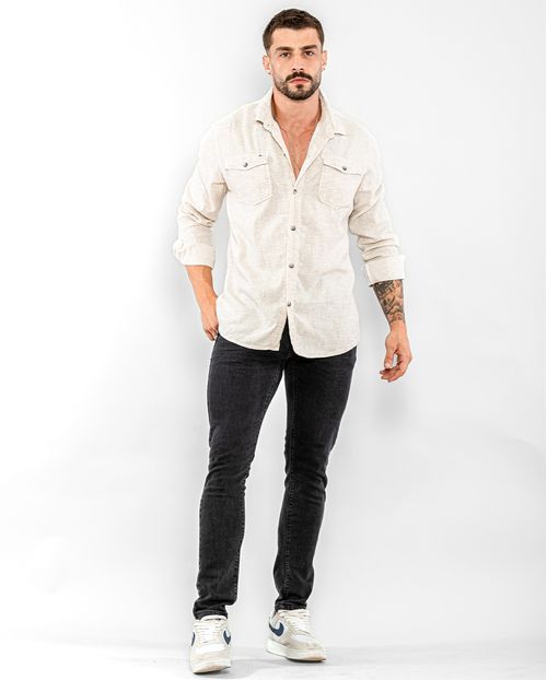 Calça Jeans Masculina Skinny 22430 Preto