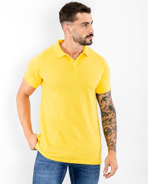 Camisa Masculina Polo Consciência 80049 Amarelo