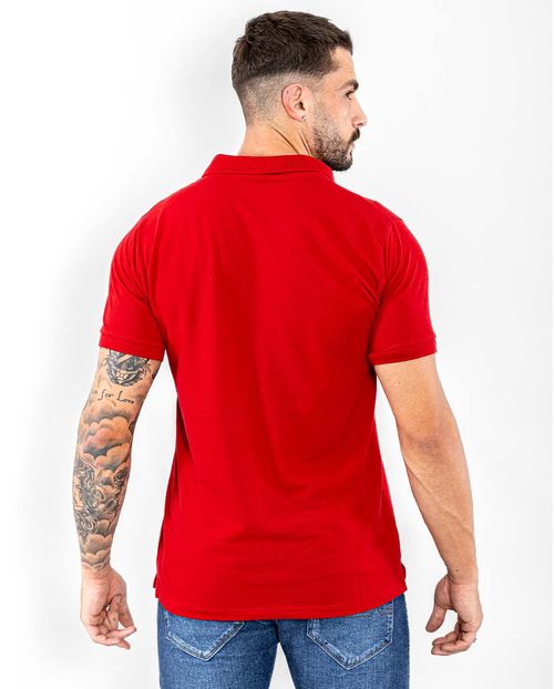 Camisa Masculina Polo Consciência 80049 Vermelho