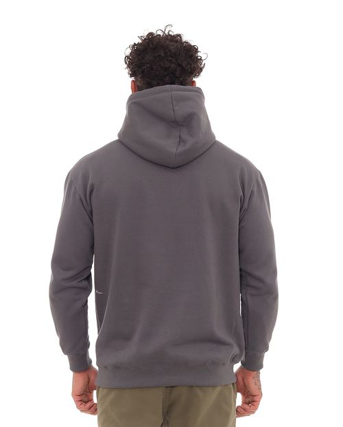 Blusa Moletom Canguru Masculina Bordada Consciencia 80060 Chumbo