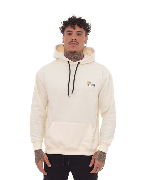 Blusa Moletom Canguru Masculina Consciencia 80066 Off White