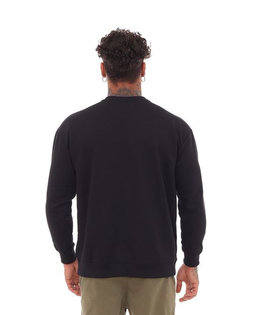 Blusa Moletom Masculina Bordada Consciencia 80053 Preto