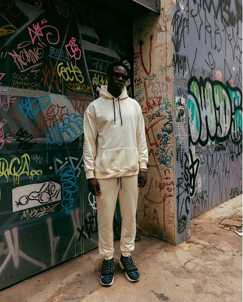 Calça Moletom Jogger Masculina Consciencia 80068 Off White