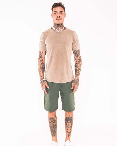 Bermuda Masculina Moletom Verde   90100v Verde
