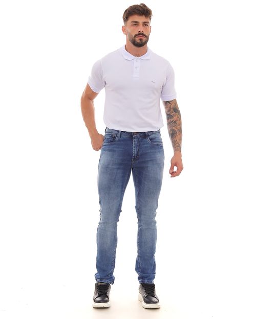 Calça Jeans Slim Fit Masculina Básica 22994 Média