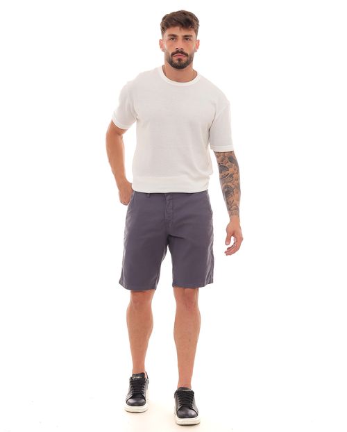 Bermuda Sarja Masculina Chino Básica 22939 Chumbo