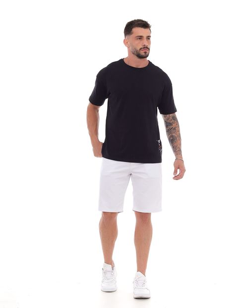 Bermuda Sarja Masculina com Elastano Básica 23381 Branco