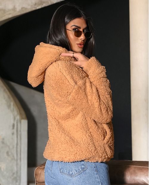 Canguru Teddy Feminino Pelo Carneiro Sintético 22703 Avela