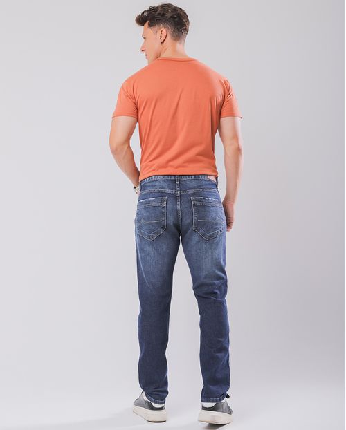 Calça Jeans Slim Fit Masculina Coleção Premium 22957 Escura