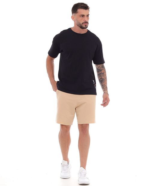 Bermuda Moletom Masculina Básica 80069 Caqui