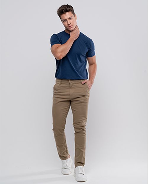 Calça Chino Masculina 11000 Caramelo