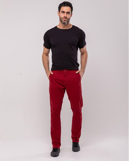 Calça Chino Masculina 11000 Vinho