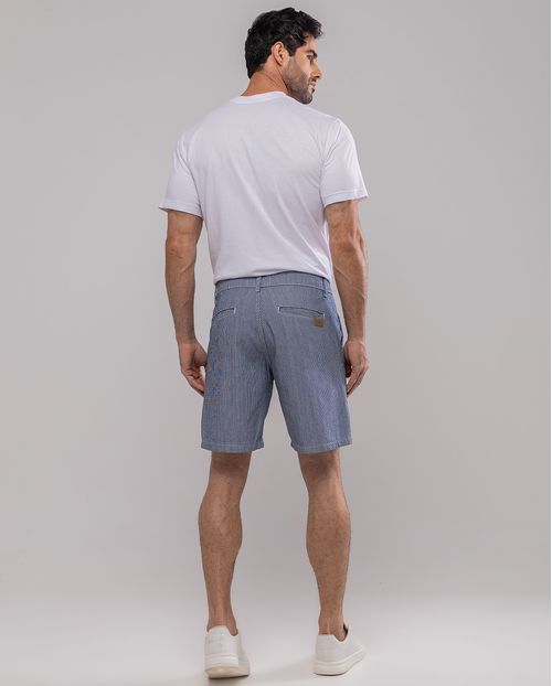 Bermuda Jeans Masculina Listrada Chino 11200 Listrado