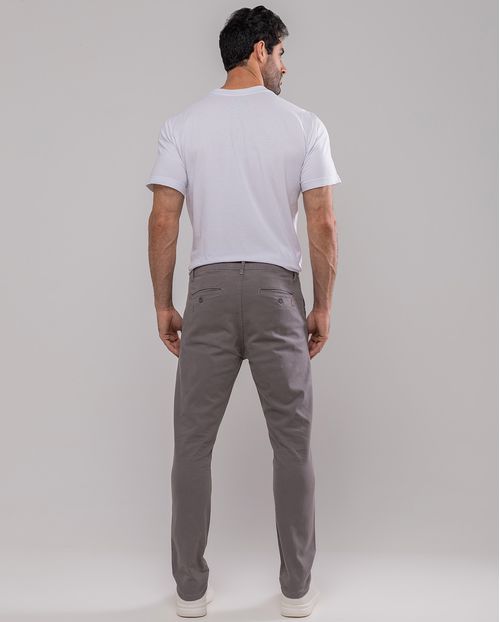 Calça Chino Masculina 11000 Cinza